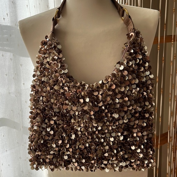 Shimmering lined vintage sequin bag — sparkly, not scratchy! - Picture 2 of 15